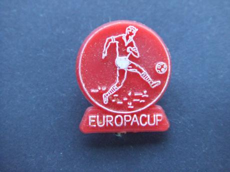 Europacup voetbal rood